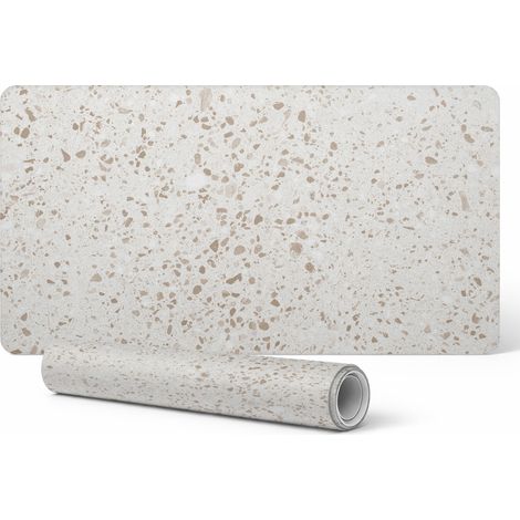 Alfombrilla de teclado moderna de vinilo con puntos brillantes Terrazzo 100x50 cm