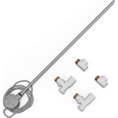 Talus - Dual Fuel Towel Rail Kit 600w Touch Thermostatic White