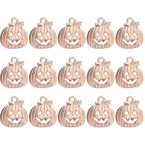 100 Stück Kürbis-Anhänger für Halloween-Dekorationen (1/3)