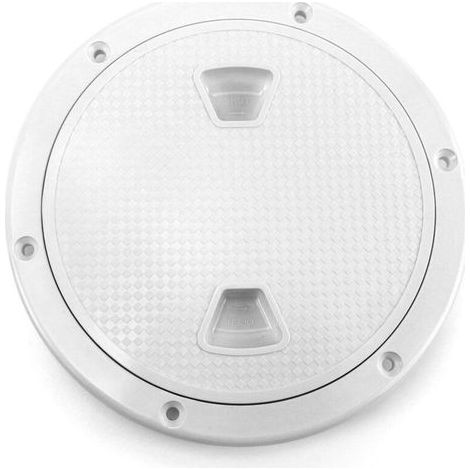 Deckplatten-Inspektionslukenabdeckung, 4" (101 mm), Weiß
