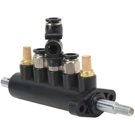 Tire Changer Air Control Machine Pedal Valve 5 Way Aluminum Alloy 36mm Hole Distance Replacement Supplies (1/4)