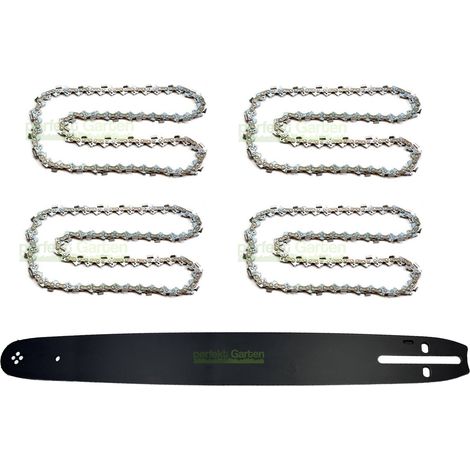 45 cm (18") 1,5 mm 0,325" 72 MLN guide-chaîne + 4 X chaîne pour Parkside PBKS53A1, PBKS53A2, BKS53B3