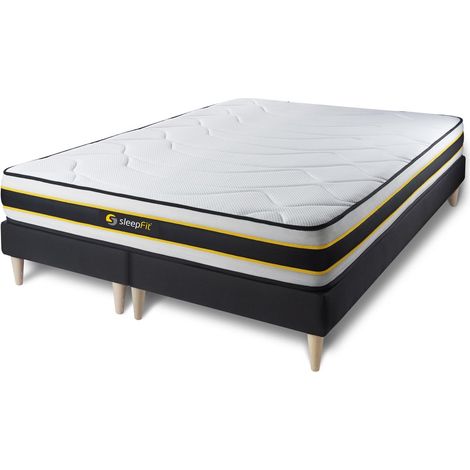 Matratzen- und Lattenrost-Set 2x80x200 cm - Flexy