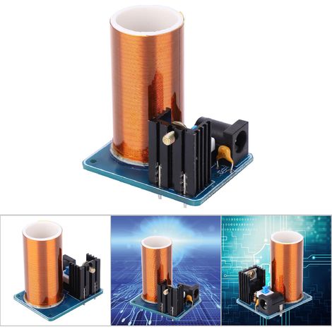 Kit de Module d'Étincelles LED Télécommandé Tesla Coil Mini - DIY Électronique 12V - Produit Fini (1/5)
