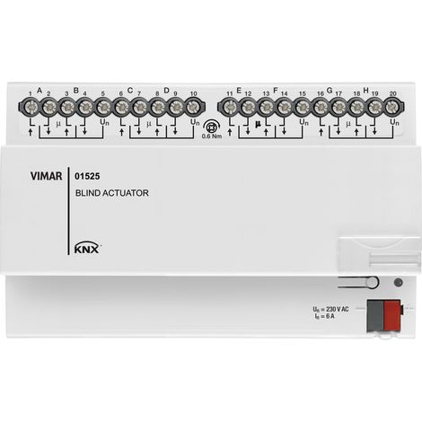 VIMAR - 01525 Attuatore per 8 tapparelle KNX