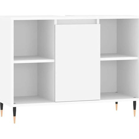 Maison Exclusive - Badschrank Weiß 80x33x60 cm Holzwerkstoff
