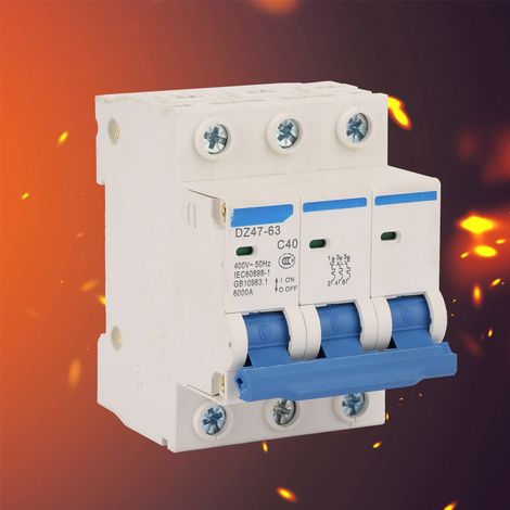 Disjoncteur miniature tripolaire DZ47-63 40 A 400 V (1/5)