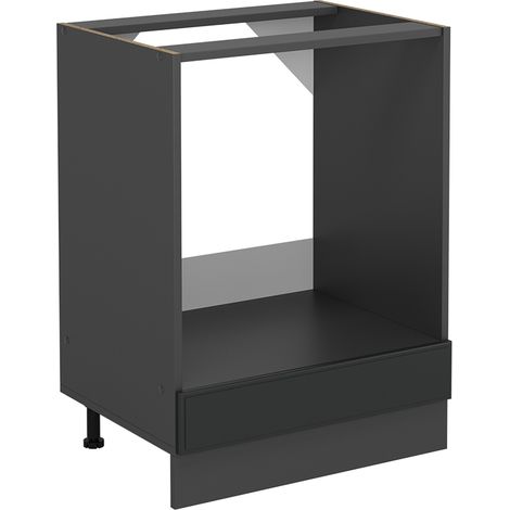 Mobile per forno da incasso R-Line, Antracite casa di campagna, 60 cm senza piano di lavoro, Vicco