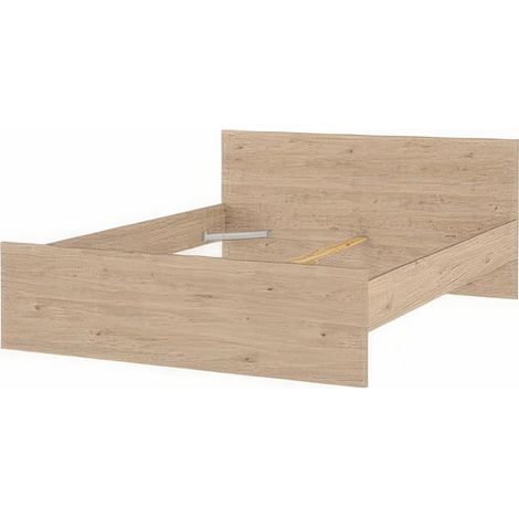 LETTO MATRIMONIALE 160X200CM ROVERE BIANCO