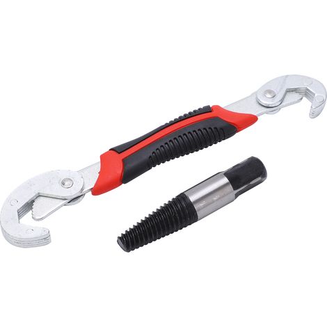 Extracteur de vis en acier haute teneur en carbone, extracteur de boulons cassés avec clé, filetage fin G1/2 pouce (1/5)