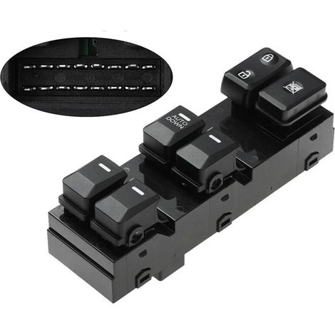 Anwendbar auf 5X Sportage R 2011-2016 Power Master Fensterheber-Steuerschalter vorne links Fahrerseite 93570-3W000 (Automatische Abwärtsfunktion) (1/3)
