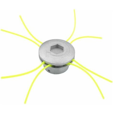Tête de débroussailleuse aluminium double fil nylon – Résistante à la corrosion – Compatible tondeuses – Installation facile et légère (1/5)