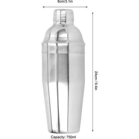 750ml Stainless Steel Cocktail Stirrer - Professional Bar and Cafe Accessory (1/5)