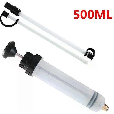 Extracteur d'huile moteur, seringue de vidange d'huile avec tuyau, pompe d'aspiration et de remplissage de carburant manuelle (1/5)