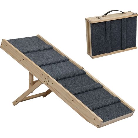 Skylos Adjustable Dog Pet Ramp Foldable Stairs Non-Slip Ramp for Car Bed Sofa (1/5)