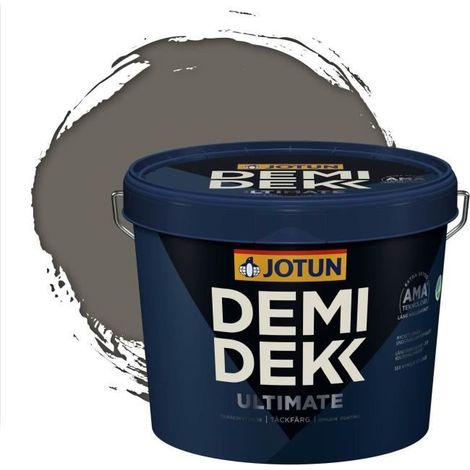 JOTUN - Peinture Bois, Lasure Opaque pour Extérieur et Intérieur Satinée - DEMI DEKK ULTIMATE - RAL 7039 - Gris Quartz - 3L (1/2)