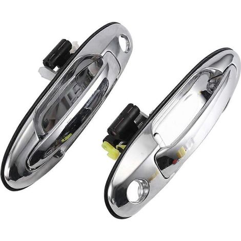Un ensemble de 4 poignées de porte extérieures chromées argentées pour Land Cruiser (1/5)