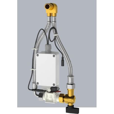 Unité de urinoir intelligente KWC AR, F5, électrique, montage derrière urinoir en céramique, pour batterie/réseau