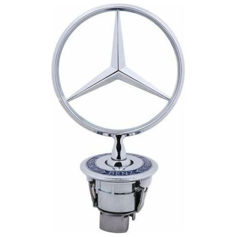 Insigne logo capot Mercedes Benz 44mm – Compatible W124 W202 W203 W208 W210 – Matériaux haute qualité – Insigne monté sur ressort (1/5)