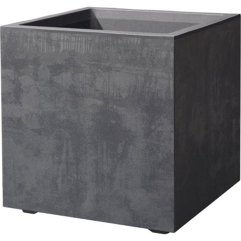 Deroma Pflanztopf Millenium Kunststoff anthrazit 49 cm