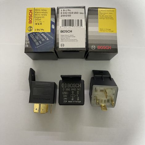 Relais automobiles Bosch, relais inverseur Bosch 24 V à 4 broches 0986AH0141