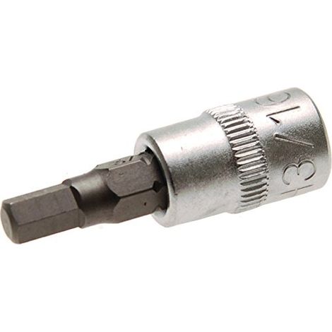 BGS Bit-Einsatz Antrieb Innenvierkant 6,3 mm (1/4") Innensechskant 3/16" - 2743