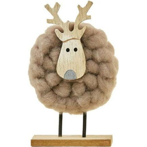 Décorations de Noël en feutrine : rennes et élans, sapin de Noël, échantillons de mini-ornements en feutrine, décorations de bureau (1/5)