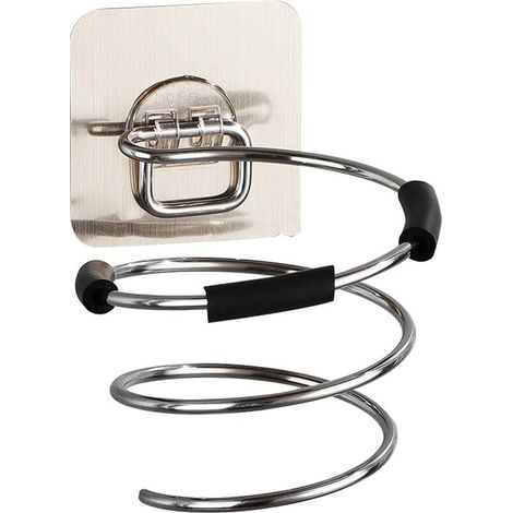 Haartrocknerhalter, Xiuyer Selbstklebender Haartrocknerhalter, Haartrocknerhalter ohne Bohren, Haartrocknerhalter zur Wandmontage aus Edelstahl, Multifunktionales Lagerregal für Badezimmer und Schlafz