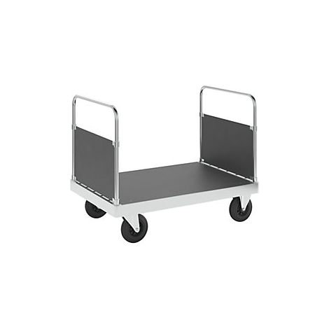 Kongamek Carrello a pianale zincato JUMBO con 2 sponde sui