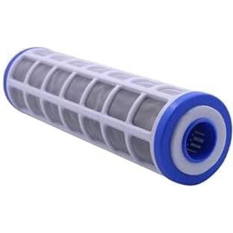 Elemento filtrante para purificador de agua de 10 pulgadas, filtro de precisión de 40 micras, cartuchos de filtro de malla de acero inoxidable lavables (1 unidad) (1/5)