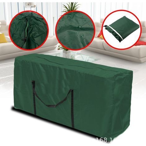 Sac de Rangement Housse de Coussin Iimperméable,Étanche à la Poussière, Anti-UV, Robuste Tissu Housse de Rangement pour Coussins de Meubles de Jardin Sac de Coussin pour Jardin,Terrasse,Meubles (1/5)