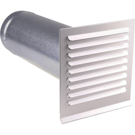 Wallair Rejilla de ventilación telescópica galvanizada 18,6 cm