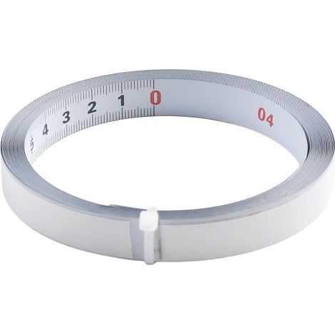 Cinta métrica de acero con escala transparente de doble capa resistente al desgaste para herramientas de carpintería. Longitud de 1 a 5 m (5 m de derecha a izquierda).