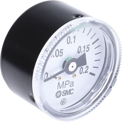 Manomètre SMC, 0MPa à 0.2MPa, Ø cadran 42.5mm ( Prix pour 1 )