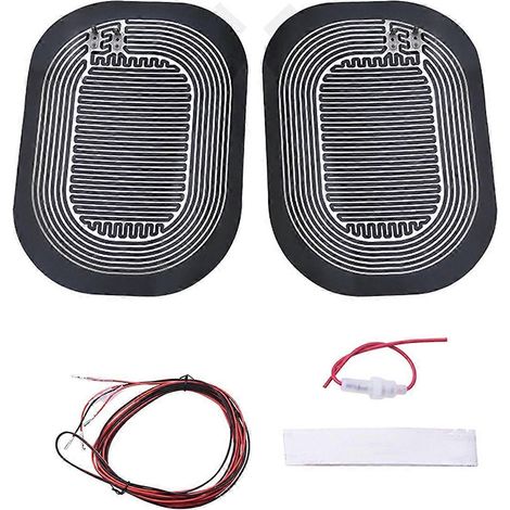 Coussin chauffant pour rétroviseur latéral de voiture, 12 V CC, universel, désembueur, chauffage rapide. (1/4)