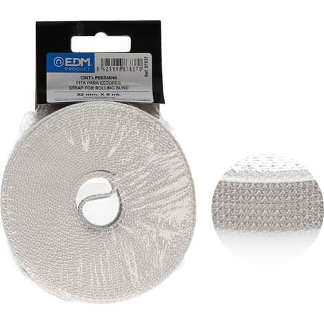 Ruban persienne mini G-8 22 mm x 6 m gris EDM (1/3)