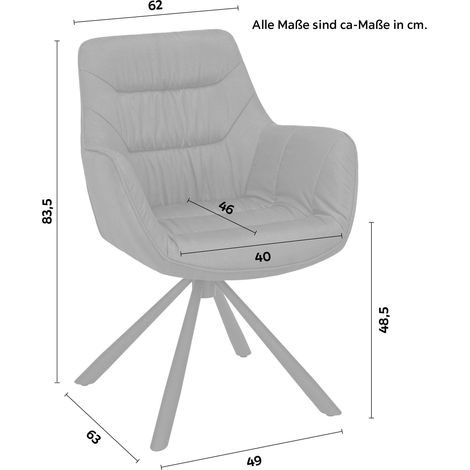 Mömax Armlehnstuhl Rebell in Grau (1/5)
