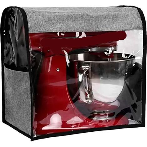 Funda protectora para batidoras KitchenAid y otros accesorios, color gris. (1/2)