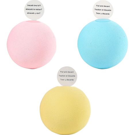 Lot de 3 balles interactives pour chat, à base d'herbe à chat, pour stimuler l'instinct de chasse et faire de l'exercice. (1/5)
