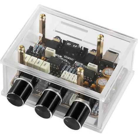 Préamplificateur miniature NE5532 avec filtrage actif, contrôle de tonalité et contrôle de volume pour home cinéma - JBMEDIA (1/4)