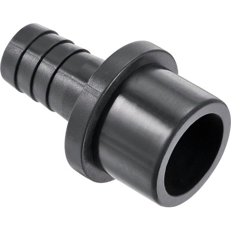 1 Paquet PVC Tuyau Raccord - Eau Tube Connecteur, 14mm Barbillon Droit Tuyau Joint, Appliquer à Extérieur/Jardin/Piscine (OD 25mm, Noir) (1/5)