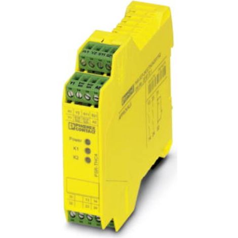 Relais de sécurité Phoenix Contact PSR-SCP- 24UC/THC4/2X1/1X2, 24V c.a. / V c.c., 2 canaux, 2 contacts de sécurité ( Prix pour 1 ) (1/2)