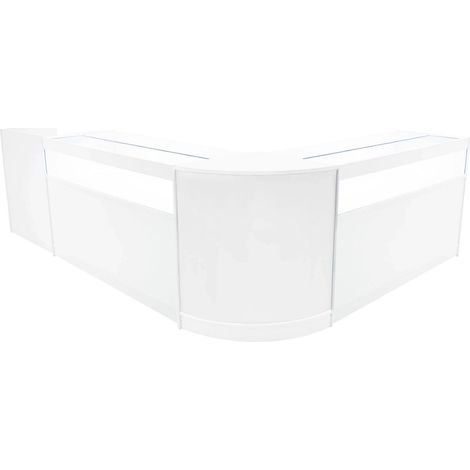 Luna LED Shop Counter Set CM60, TB60 & 2 x B1500 - White
