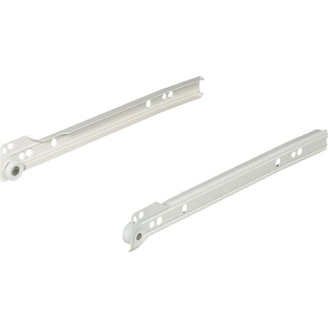 Cyclingcolors – Coulisse pour tiroir à galets – BLUM Metabox C15 – Fermeture automatique – Sortie partielle 283mm – Charge 25kg par paire – Acier blanc crème RAL 9001 (1/3)