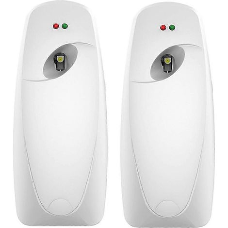 Automatischer Lufterfrischer-Spender (2er-Set), Wand-Lufterfrischer-Sprühdiffusor für gewerbliche und private Nutzung, weiß