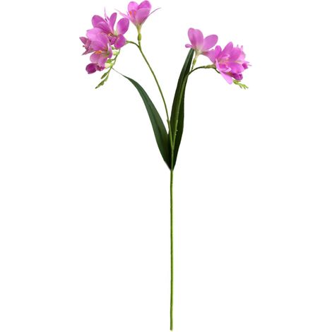 Fleur d'orchidée Cymbidium artificielle, fausse plante pliable pour la maison, le bureau, les tables d'intérieur, décoration de centres de table, violet (1/5)