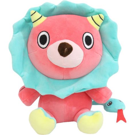 Peluche lion rose 24x19x15cm, jouet en coton PP, doudou mignon et décoratif, cadeau d'anniversaire idéal. (1/5)