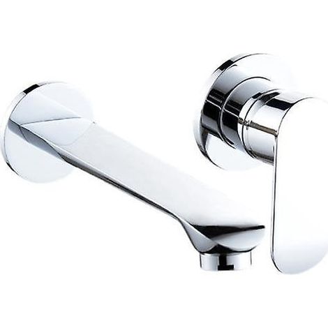 robinet De Lavabo Entirement En Cuivre, Robinet De Bain Encastr Dans Le Mur, Argent (1/5)