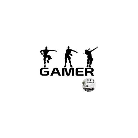 Gamer-Wandtattoos, Charaktere, Spieler, Wanddeko-Aufkleber G-Crezuo