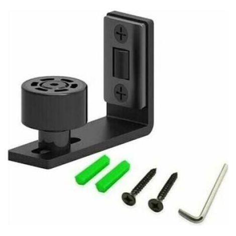Ajustable Guide de Plancher Noir Guide Infrieur Pour Porte en Bois Coulissante Mur porte LKBD couleurs multiples Largeight (1/4)